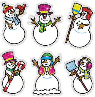 Picture of Dazzle stickers snowmen 90-pk acid  & lignin free
