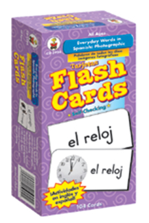 Picture of Flash cards everyday words in  spanish photographic