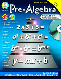 Picture of Pre-algebra activity book gr 5-8