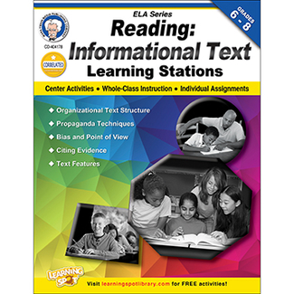 Picture of Reading informational text gr 6-8  learning station