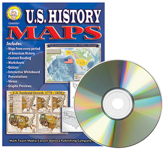 Picture of Us history maps clip art cd