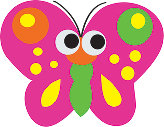 Picture of Magnetic whiteboard butterfly  erasers