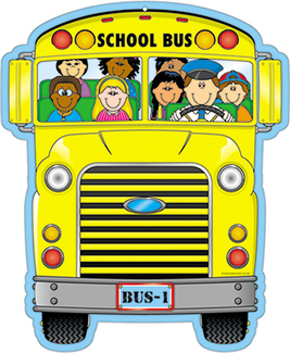 Picture of Two-sided decoration school bus