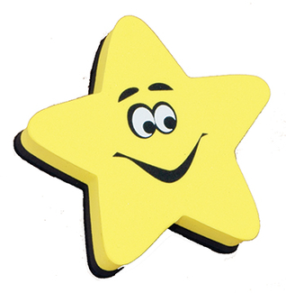 Picture of Magnetic whiteboard eraser star