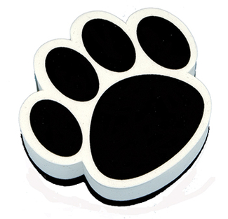 Picture of Magnetic whiteboard eraser black  paw