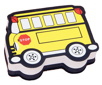 Picture of Magnetic whiteboard eraser school  bus