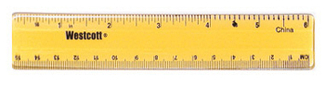 Picture of Plastic ruler 6 in
