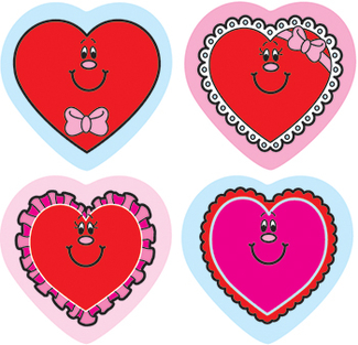 Picture of Shape stickers valentine hearts