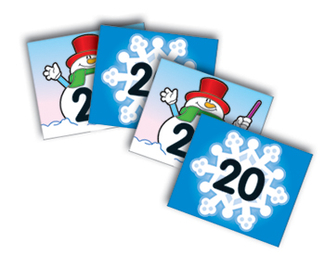 Picture of Two-sided calendar cover-ups  snowflake/snowman