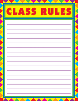 Picture of Class rules blank