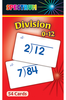 Picture of Spectrum flash cards division 0-12  gr 3-5