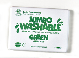 Picture of Jumbo stamp pad green washable