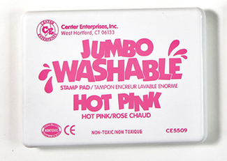 Picture of Jumbo stamp pad hot pink washable