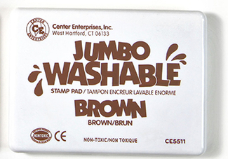 Picture of Jumbo stamp pad brown washable