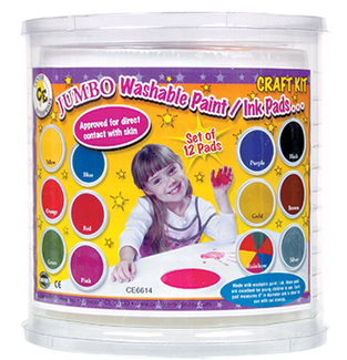 Picture of Jumbo circular washable pads craft  kit