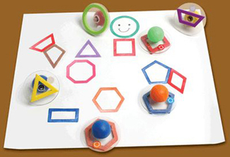 Picture of Ready2learn giant 10/pk outline  geometric shapes
