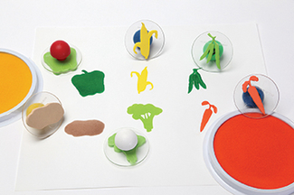 Picture of Ready2learn giant vegetable stamps  set of 6