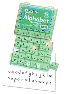 Picture of Manuscript alphabet stamp set 1  lowercase