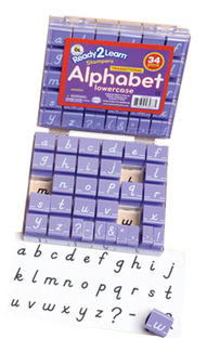 Picture of Transitional modern alphabet stamp  set 1 lowercase