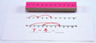 Picture of Stamp set number line 3/pk numbers  1-10 & 1-20