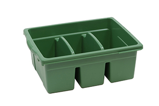 Picture of Leveled reading green large divided  book tub