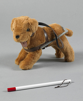 Picture of Seeing eye dog & cane special needs  doll accessories