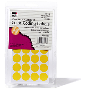 Picture of Color coding labels yellow