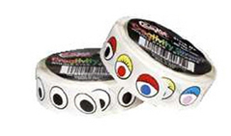 Picture of Wiggle eyes stickers on a roll blk