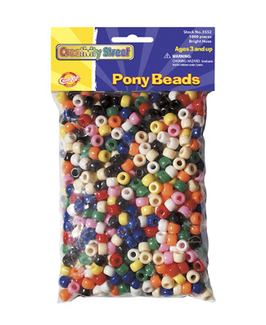 Picture of Bright hues pony beads