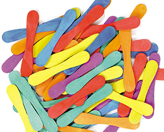 Picture of Craft spoons bright hues 60pk  3-3/4 x 7/10