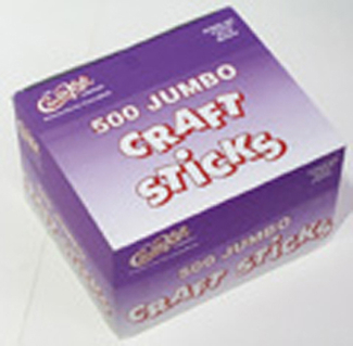 Picture of Jumbo craft sticks 500 pieces natrl
