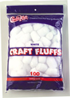 Picture of Craft fluffs white 100/pk