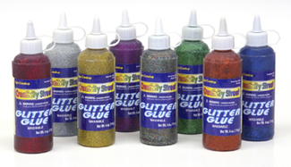 Picture of Glitter glue blue 4 oz