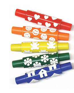 Picture of Wonderfoam pattern rollers happy  faces houses hearts teddy bears