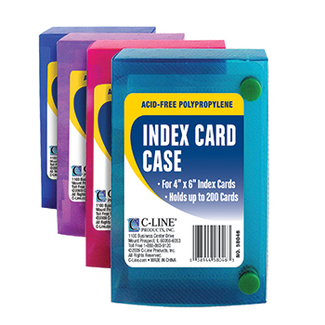 Picture of C line 4x6 index card case