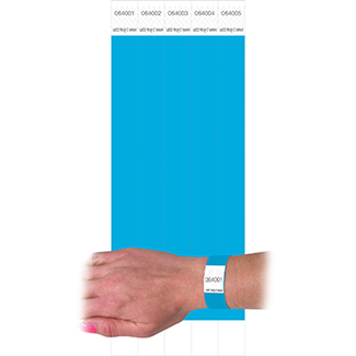 Picture of C line dupont tyvek blue security  wristbands 100pk