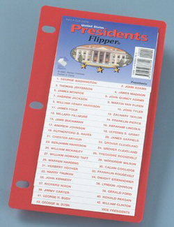 Picture of Us presidents flip up study guide