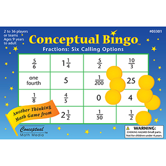 Picture of Conceptual bingo fractions
