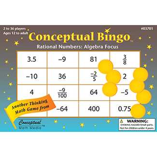 Picture of Conceptual bingo rational numbers  algebra focus