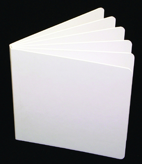 Picture of White hardcover blank book  8-1/8x6-3/8