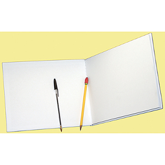 Picture of White hardcover blank book 8.5 x 11