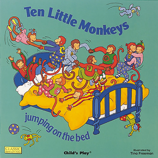 Picture of Ten little monkeys jumping on the  bed big book