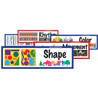 Picture of Elements of art display cards