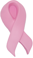 Squeeze pink ribbon stress reliever
