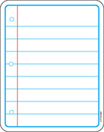 Notebook paper designer cut-outs