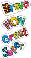 Positive words poppin patterns  stickers