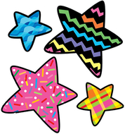 Stars poppin patterns stickers