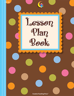 Dots on chocolate lesson plan book