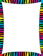 Rainbow stripes computer paper