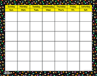 Poppin patterns large calendar  chart